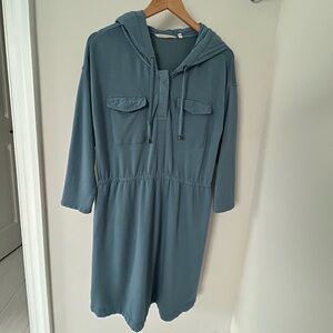 Soft Surroundings Teal Long Sleeve Dress